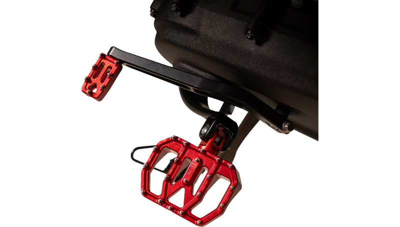 THRASHIN SUPPLY Mini Aggressor Floorboards - Red - Rear - Harley-Davidson '72-'25 - TSC-2031-2-D