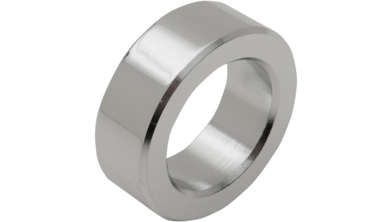 DRAG SPECIALTIES Axle Spacer - Harley-Davidson 2007-2017 - Chrome W16-0343-HWS - PartsOutlet.com.au