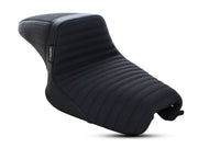 LE PERA Kickflip Dual Seat With Pleated Gripper Tape. Fits Sportster 2004-2006 & Sportster 2010-2021 Models With Either 3.3 Or 4.5 Gallon Tank - LK-596PTGP - PartsOutlet.com.au