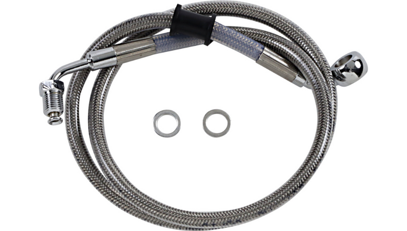 DRAG SPECIALTIES Brake Line - +10" - Stainless Steel - '18-'23 Softail - 618604-10