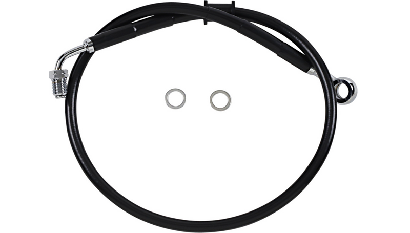 DRAG SPECIALTIES Brake Line - Black - 26-3/4" - Softail '18-'23 - 618620-BLK