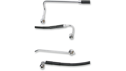 DRAG SPECIALTIES Brake Line - ABS - Harley-Davidson 2009-2013 - Black 640231-BLK - PartsOutlet.com.au