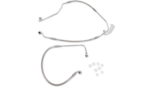 DRAG SPECIALTIES Brake Line - ABS - Harley-Davidson 2009-2013 - Stainless Steel 640231 - PartsOutlet.com.au