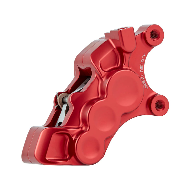 ARLEN NESS 6-PISTON DIFFERENTIAL BORE BRAKE CALIPERS, 11.8" RED - RIGHT - Harley-Davidson '06-'22 - 02-229