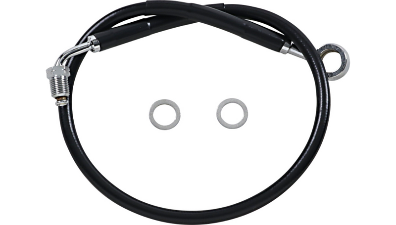 DRAG SPECIALTIES Brake Line - Black - 21-1/2" - Softail '18-'23 - 618631-BLK