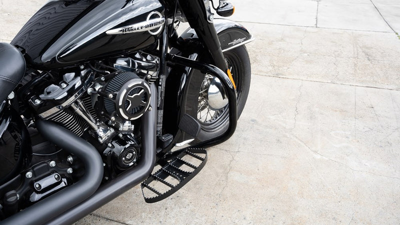 BURLY BRAND MX Passenger Floorboards - Black - '87-'24 FL - B13-1051B - PartsOutlet.com.au