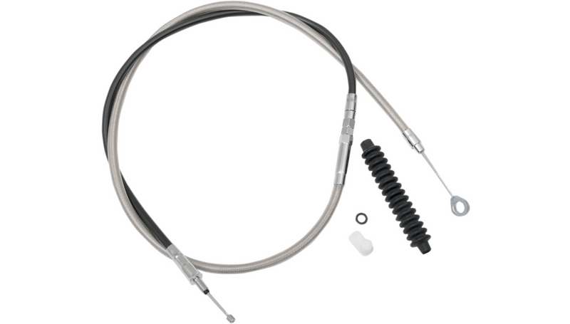 DRAG SPECIALTIES Clutch Cable - Braided - 60-11/16" - Harley-Davidson '06-'17 - 5322301HE