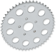 DRAG SPECIALTIES Rear Sprocket - Chrome - Flat - Harley-Davidson 2000-2024 - 49-Tooth 16422P - PartsOutlet.com.au