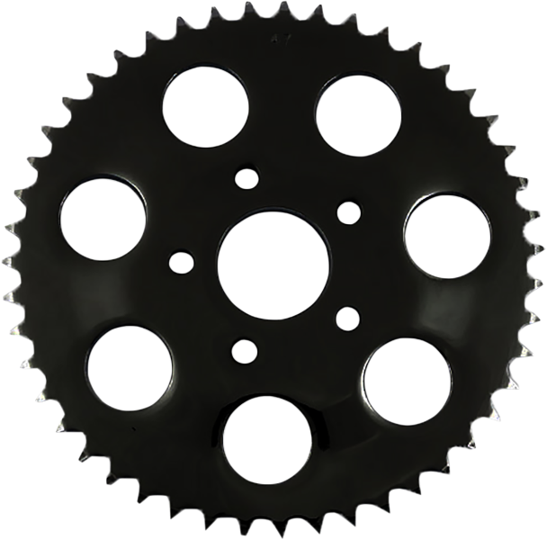 DRAG SPECIALTIES Rear Wheel Sprocket - 46-Tooth - Harley-Davidson 1973-1985 - Black 16428EB - PartsOutlet.com.au