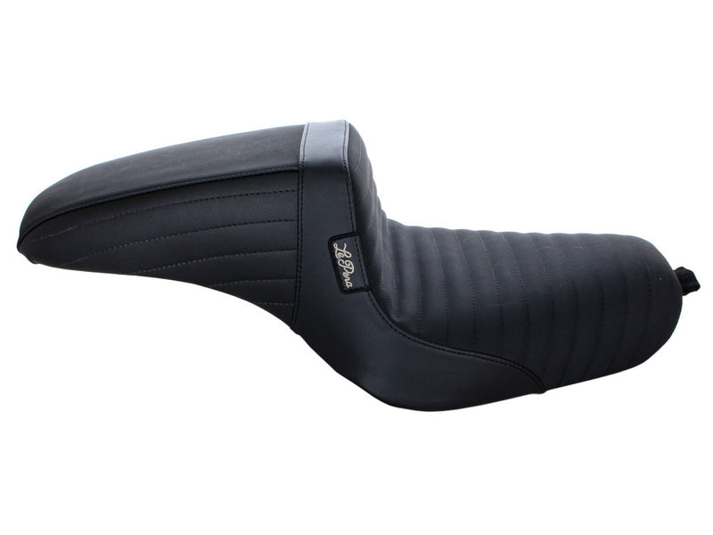 LE PERA Kickflip Dual Seat With Pleated Gripper Tape. Fits Sportster 2004-2006 & Sportster 2010-2021 Models With Either 3.3 Or 4.5 Gallon Tank - LK-596PTGP - PartsOutlet.com.au