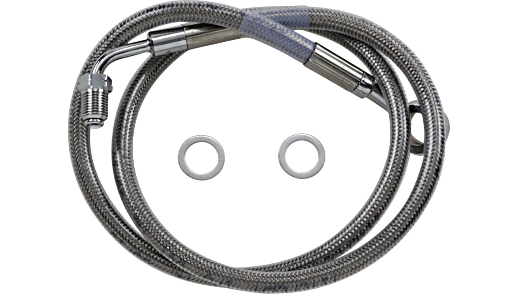 DRAG SPECIALTIES Brake Line - +10" - Stainless Steel - '18-'22 Softail 618631-10