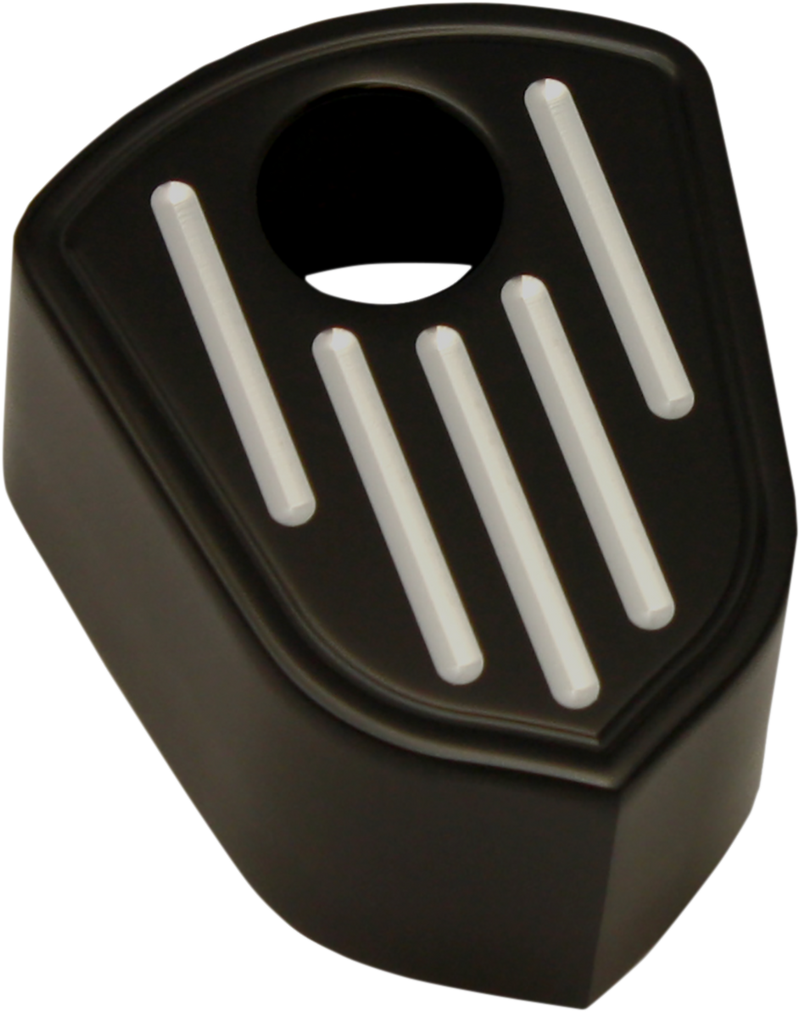 PRO-ONE PERF.MFG. Ignition Switch Cover - Ball Milled - Black 908319B