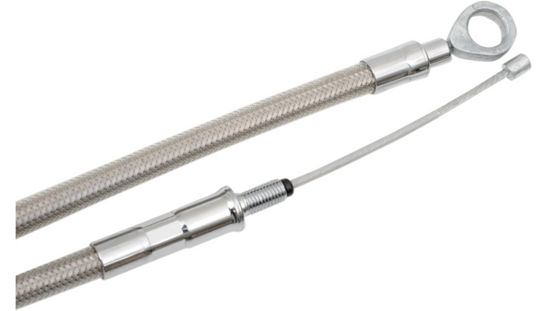 DRAG SPECIALTIES Clutch Cable - Braided - 66-11/16" - Harley-Davidson '06-'17 - 5322303HE