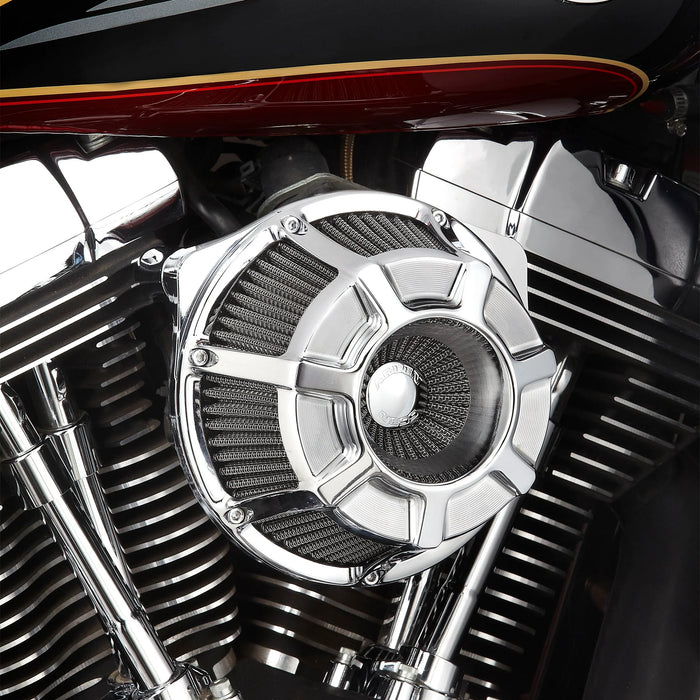 ARLEN NESS BEVELED® INVERTED SERIES AIR CLEANER, CHROME - 00-17 TWIN CAM (Exc. FBW & 99-01 FI FLT) - 18-934 - PartsOutlet.com.au