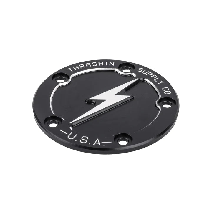 THRASHIN SUPPLY CO. Point Cover - Dish - Black - 1999-2017 - Twin Cam TSC-3026-4 - PartsOutlet.com.au