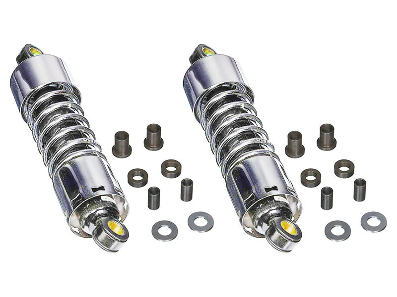 PROGRESSIVE SUSPENSION 412 Series Shock - 11" - Standard - Chrome - Harley-Davidson Touring 1980-2005, Sportster 1979-2003 & FXR 1982-1994 - H-D - 412-4005C
