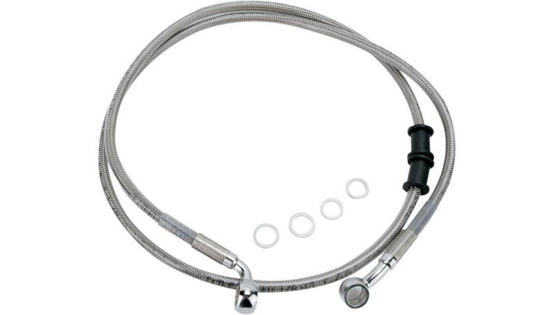 DRAG SPECIALTIES Brake Line - Stainless Steel - Front - 44-3/4" - Softail '08-'10 - 680210