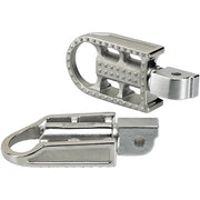 BILTWELL Mushman Passenger Footpeg - Polished - M8 7002-302-04 - PartsOutlet.com.au