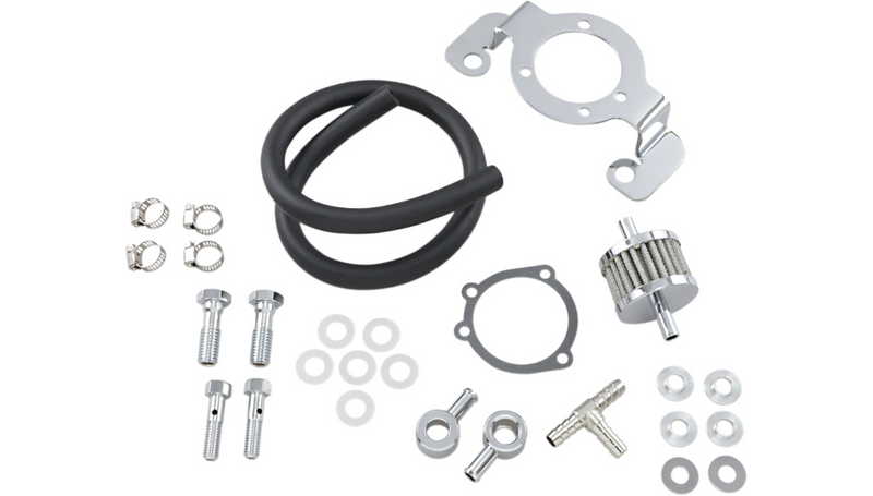 DRAG SPECIALTIES Carburetor Support Breather - '93-'17 Big Twin 120084-BC514 - PartsOutlet.com.au