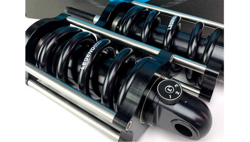 LEGEND SUSPENSION Revo-A Shock - Heavy Duty - '00-'17 Softail Models 1310-1974 - PartsOutlet.com.au