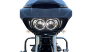 DRAG SPECIALTIES Bullet-Style Dual Front Turn Signal Insert - White - Amber - Harley-Davidson 2007-2021 - DS-300-AW-1157 - PartsOutlet.com.au
