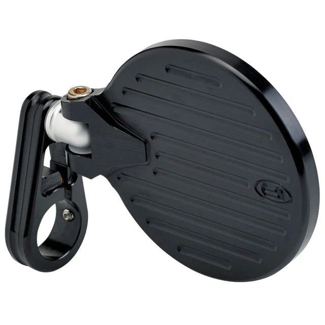 JOKER MACHINE Folding Bar-End Mirror - 3-1/4" - Black - 09-303B