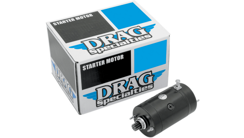 DRAG SPECIALTIES High Torque - Starter - Harley-Davidson 1971-1988 - Black 18300BN - PartsOutlet.com.au