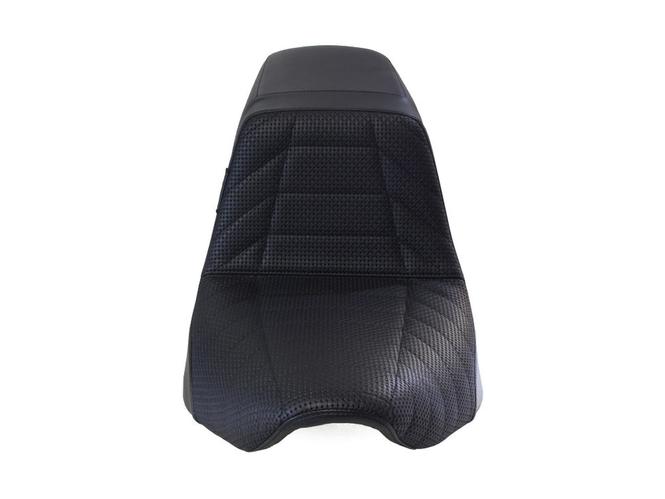 LE PERA KickFlip Dual Seat With Track Pleat Seating. Fits Sport Glide & Low Rider 2018up & Low Rider S 2020up - LYR-590TRKPT