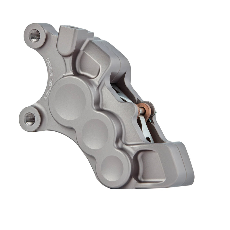 ARLEN NESS 6-PISTON DIFFERENTIAL BORE BRAKE CALIPERS, 11.8" TITANIUM - LEFT - Harley-Davidson '06-'22 - 02-218