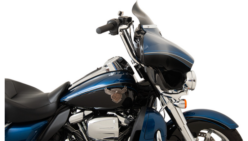 KLOCK WERKS Flare Windshield - 6-1/2" - Black - FLHT '96-'13 - KWW-01-0200