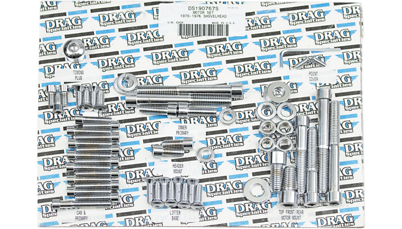 DRAG SPECIALTIES 70-76 FX FL Smooth Motor Bolt Kit MK110S - PartsOutlet.com.au