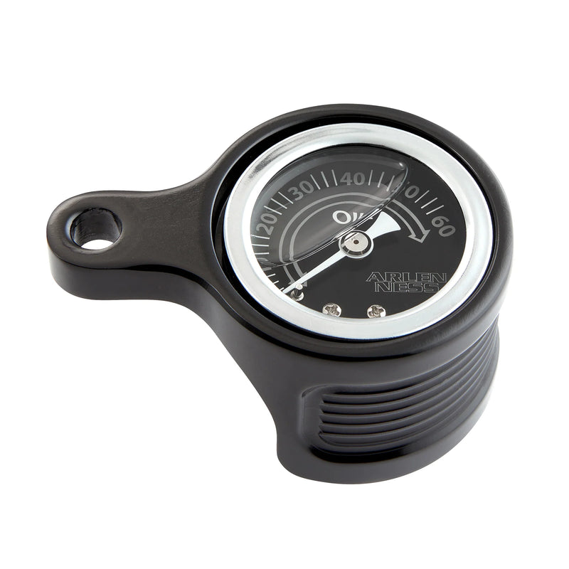 ARLEN NESS METHOD OIL PRESSURE GAUGE, BLACK - 17-up M8 ENGINES - 610-101 - PartsOutlet.com.au