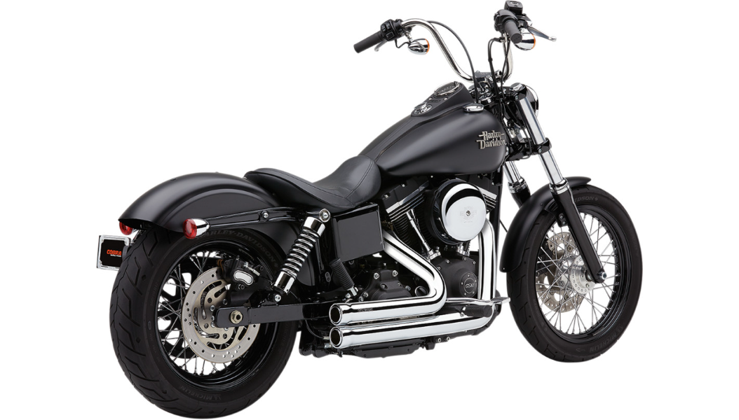 COBRA 909 Exhaust - Chrome - '06-'11 Dyna 6709 - PartsOutlet.com.au