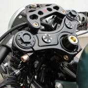 JOKER MACHINE Fork Tube Caps - Black - 39 mm - Harley-Davidson 1984-2015 - 10-310B - PartsOutlet.com.au