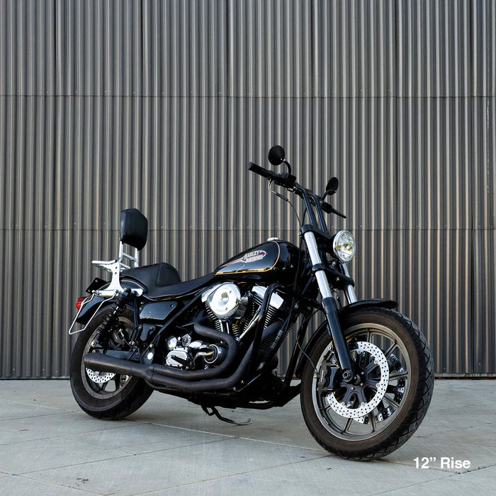 BILTWELL Risers - Murdock - Pullback - 12" - Chrome 6404-105-12