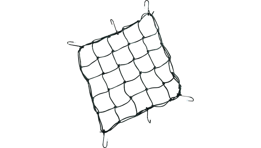 DRAG SPECIALTIES Cargo Net - 15" x 15" - 6 Hook - Black 10-6099B-HC4