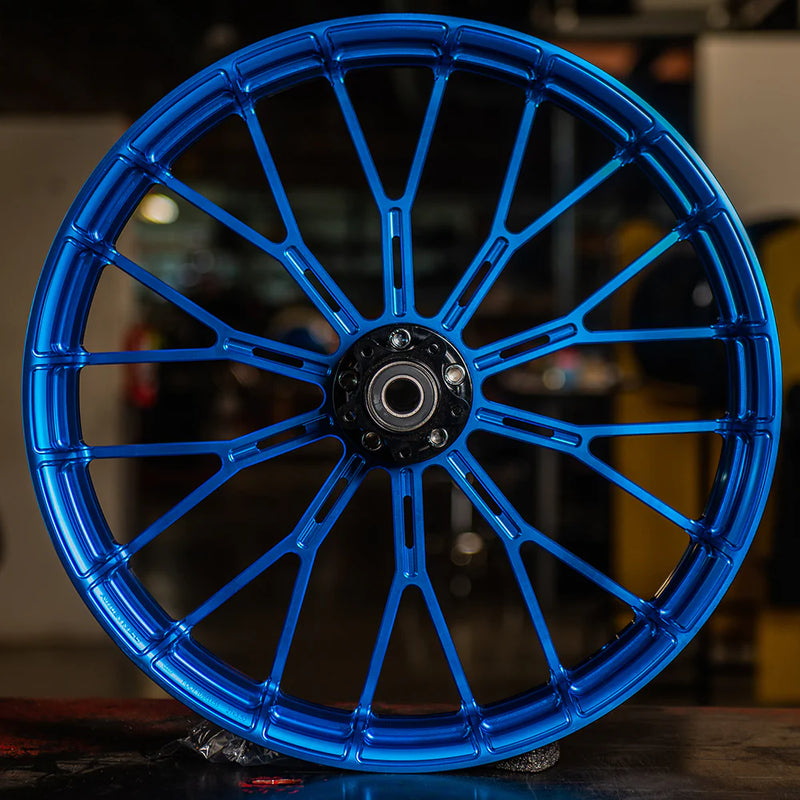 ARLEN NESS Y-SPOKE FORGED WHEELS, BLUE - 21"x3.50" - RIM ONLY - 71-545