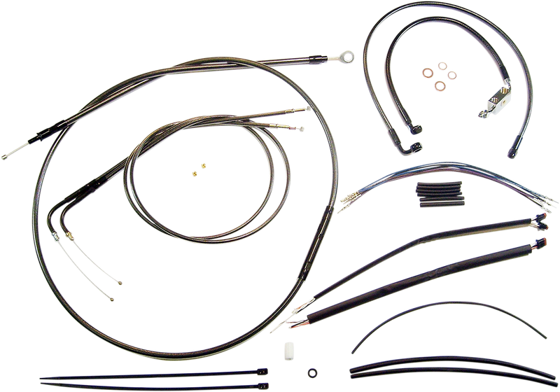 MAGNUM SHIELDING Black Pearl™ Designer Handlebar Installation Kit - 12"-14" - '12-'17 FXDB/C 487181