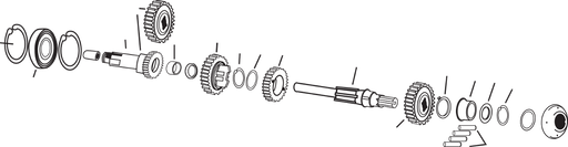 ANDREWS 4-Speed Mainshaft 258080