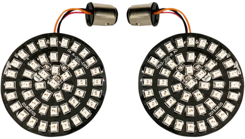 DRAG SPECIALTIES Bullet-Style Turn Signal Insert - Red - Harley-Davidson 2007-2021 - DS-300-R-1157 - PartsOutlet.com.au
