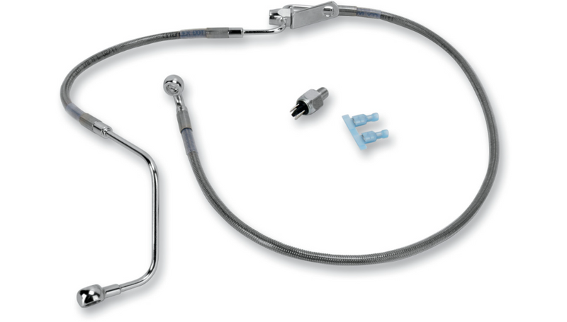 DRAG SPECIALTIES Brake Line - Stainless Steel - 43-5/8" - Softail '08-'10 - 680225