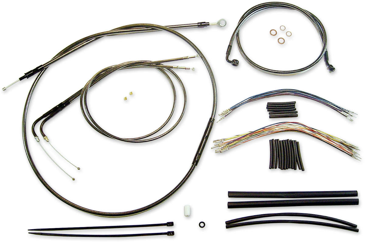 Magnum Black Pearl Designer Series Handlebar Installation Kit For Use W 12 In 14 In Ape Hangers 487281.p578350