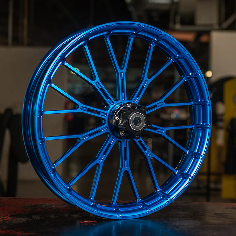 ARLEN NESS Y-SPOKE FORGED WHEELS, BLUE - 21"x3.50" - RIM ONLY - 71-545