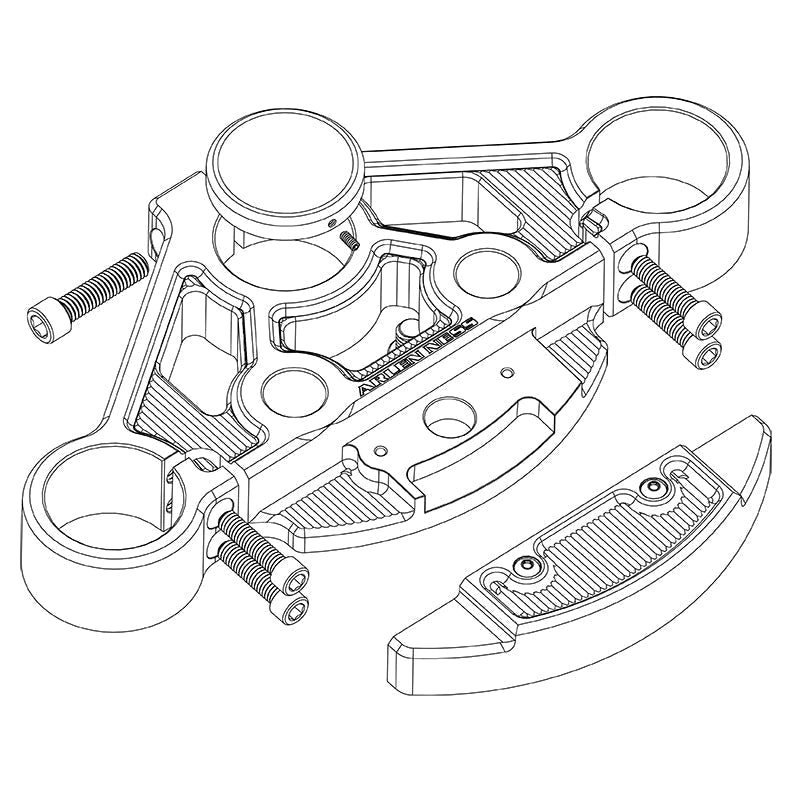 ARLEN NESS METHOD® TRIPLE TREES, CHROME - 130-009 - PartsOutlet.com.au