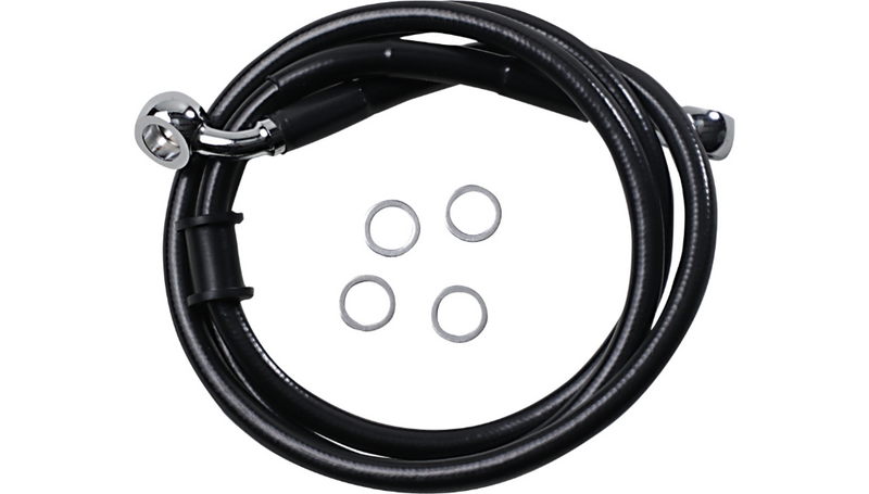 DRAG SPECIALTIES Brake Line - Black - 45-1/4" - XL '18+ - 618763-BLK