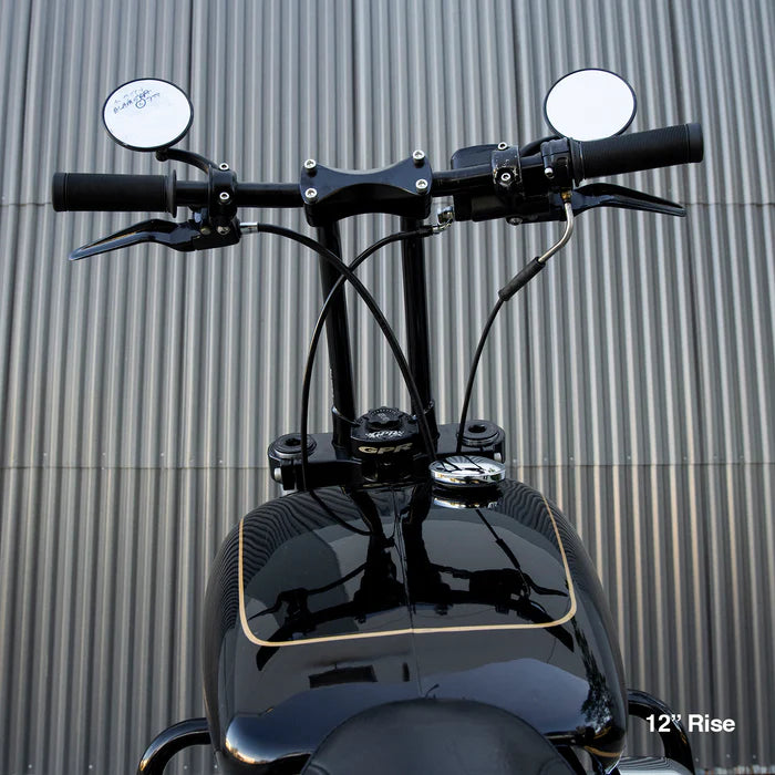 BILTWELL Risers - Murdock - Pullback - 12" - Chrome 6404-105-12