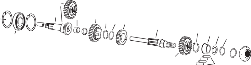 ANDREWS Gear Set - Mainshaft - Close Ratio - 26 Tooth/18 Tooth 254850