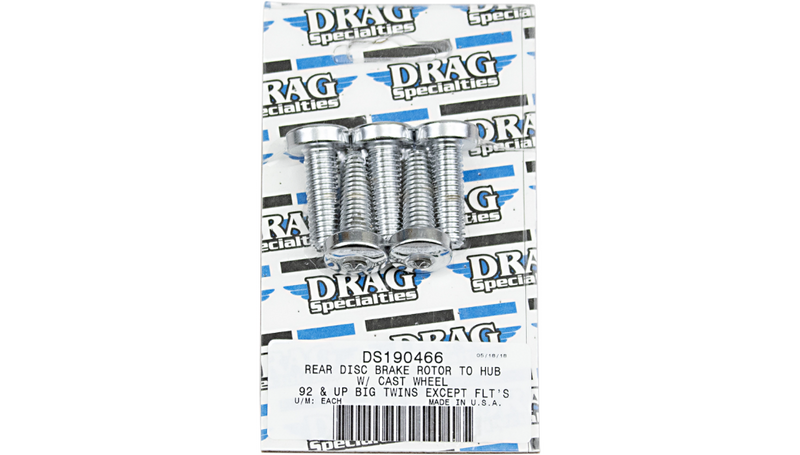 DRAG SPECIALTIES Cast Rear Rotor Bolt Kit - '92-'17 MK307 - PartsOutlet.com.au