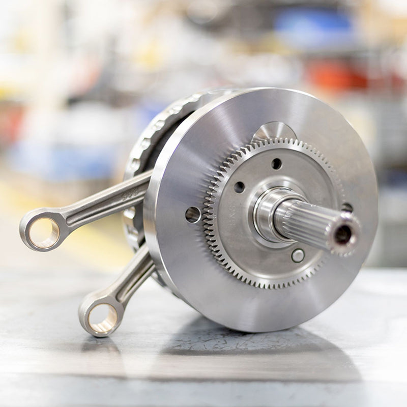 S&S CYCLE 4-5/8" Stroke Flywheel with Full Width Rods and balancer gear for M8 Models '17-'23 - 320-0605