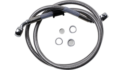 DRAG SPECIALTIES Brake Line - FLSL '18+ - Stainless Steel 618614 - PartsOutlet.com.au